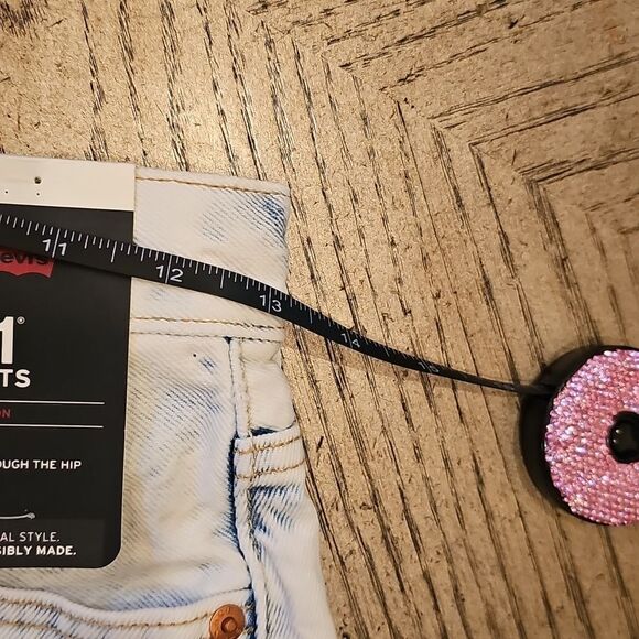 Levi's High Rise 501 Shorts Size 25 NWT - Picture 10 of 13